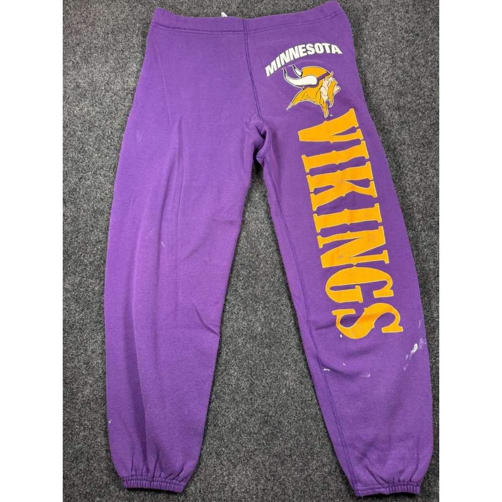 VTG Minnesota Vikings Sweatpants XL USA Artex Jostens NFL Purple 80s 90s